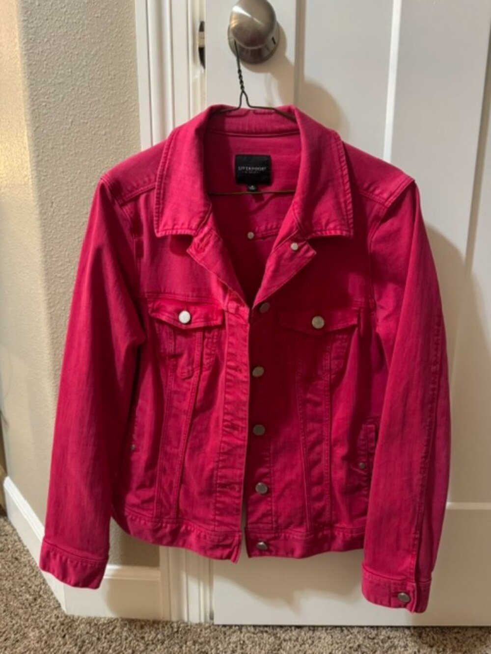 Red Denim Liverpool Jacket